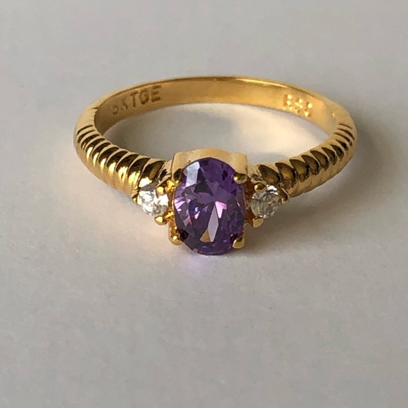 Set of Vintage 18KYPG Rings - Picture 5 of 5